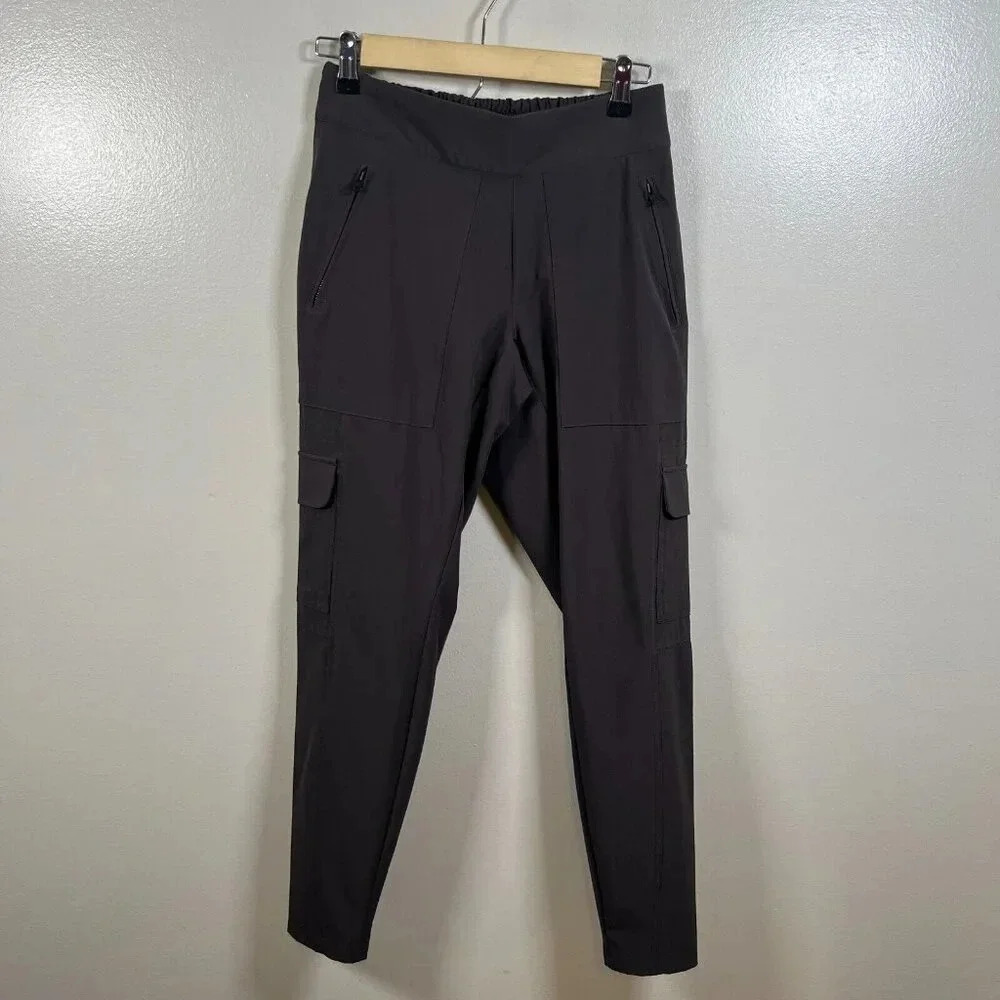 Athleta Chelsea Cargo Pants Size 2 Brown Travel Athletic Athleisure Utility